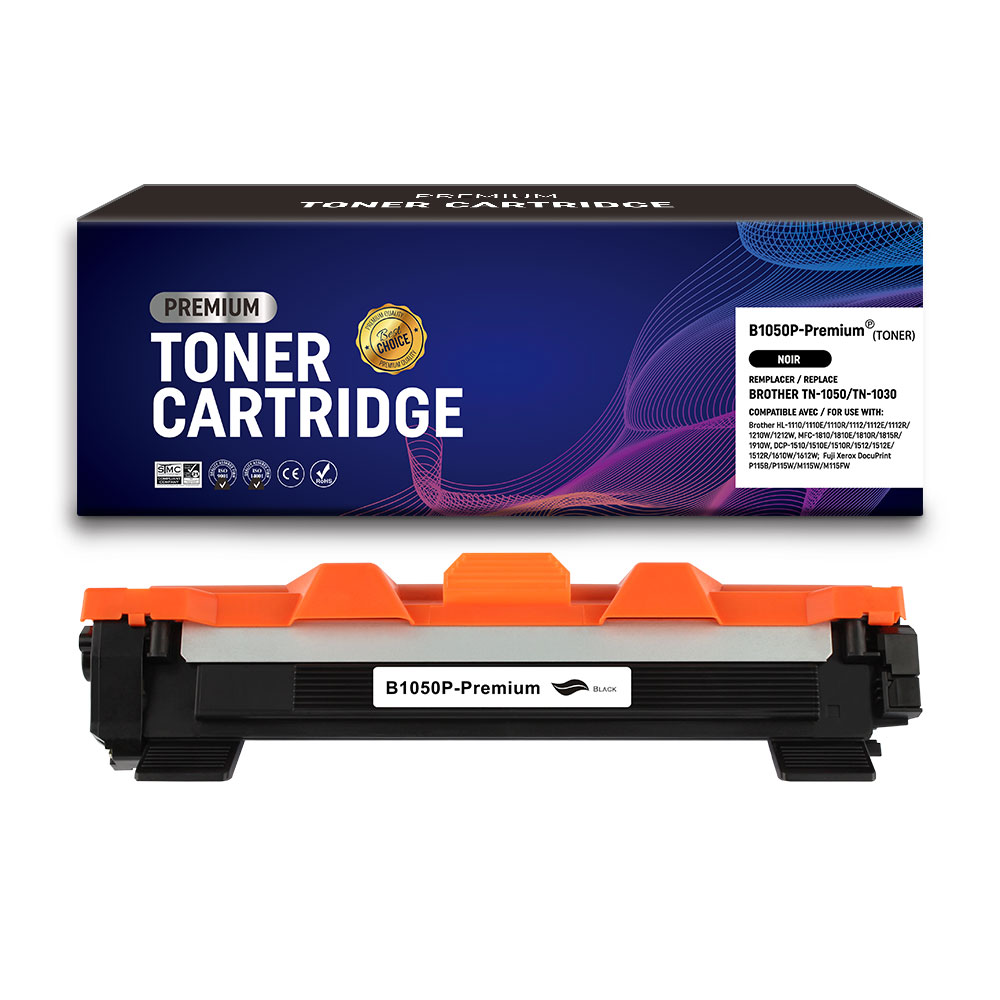 Toner compatible Brother TN-1050/TN-1030 Noir – 1000 pages