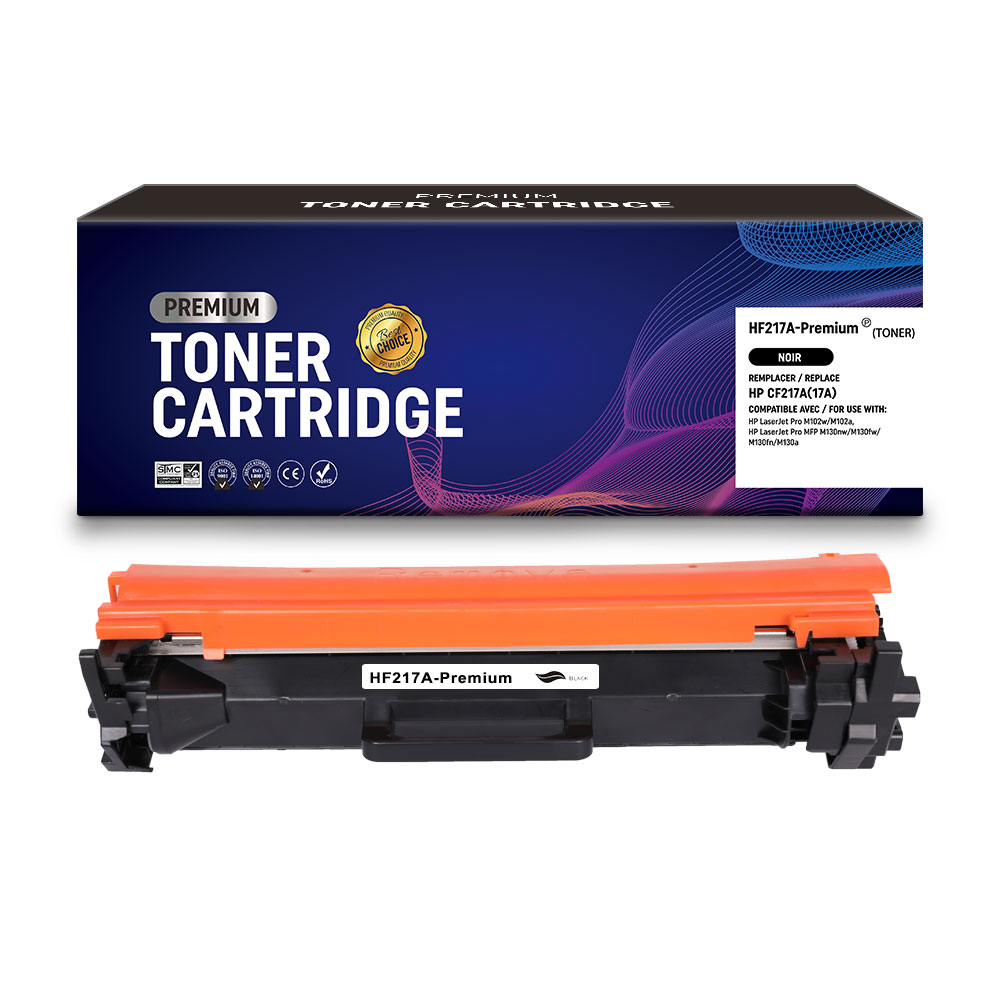 Toner compatible HP CF217A(17A) Noir – 1 600 pages