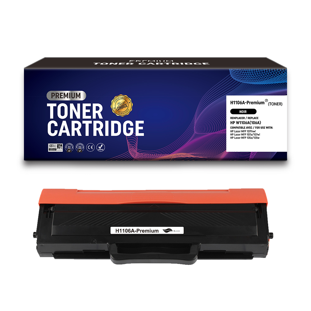 Toner compatible HP W1106A(106A) Noir – 700 pages