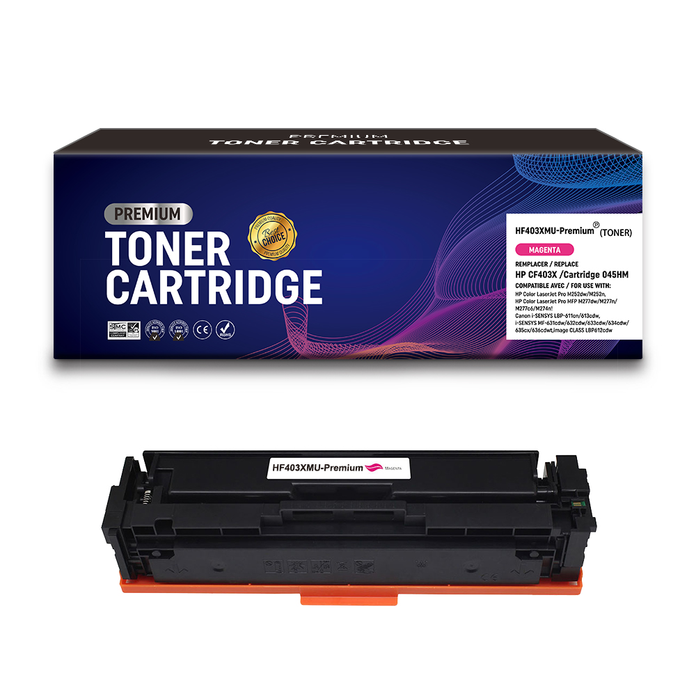 Toner compatible HP CF403X / Cartridge 045HM(201X) Magenta – 2300 pages